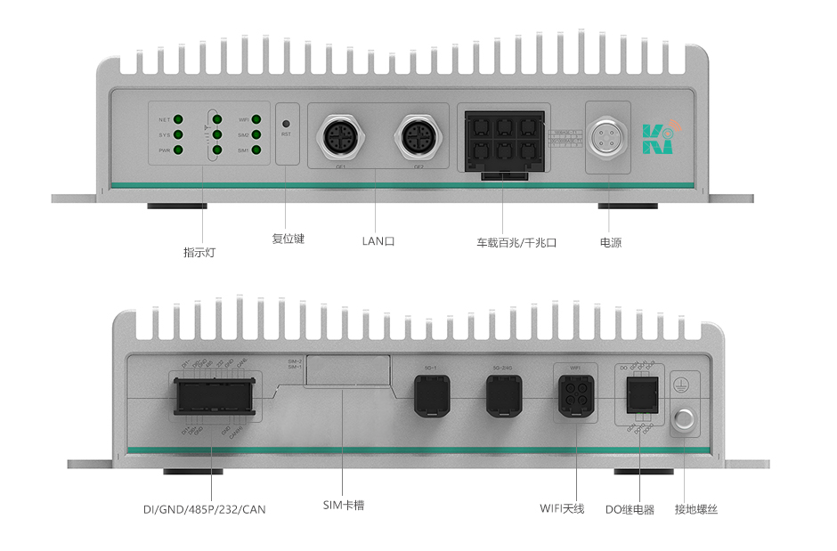 5G/4G工业路由网关产品外观图